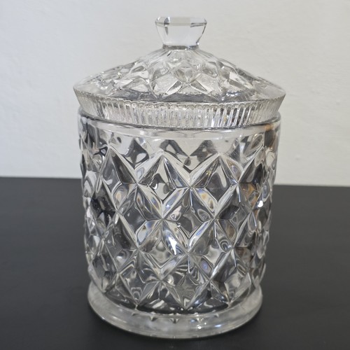 Vintage heavy pressed glass - heavy,