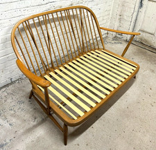 Mid Century Ercol 203 Blonde Elm Two Seater Sofa Settee Frame (Can Deliver)