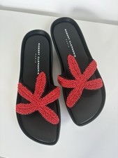 Robert Clergerie Red Beaded