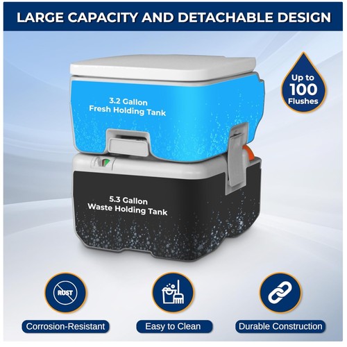Porta potty with detachable - porta,