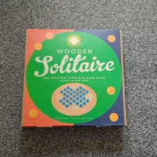 Wooden Solitaire Game 