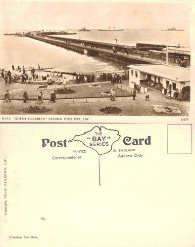 Vintage postcard ryde - postcard,