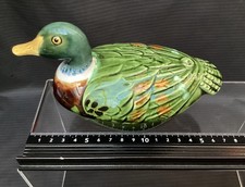 French Vintage Duck Pate/Terrine/Trinket Dish With Lid  - MICHEL CAUGANT
