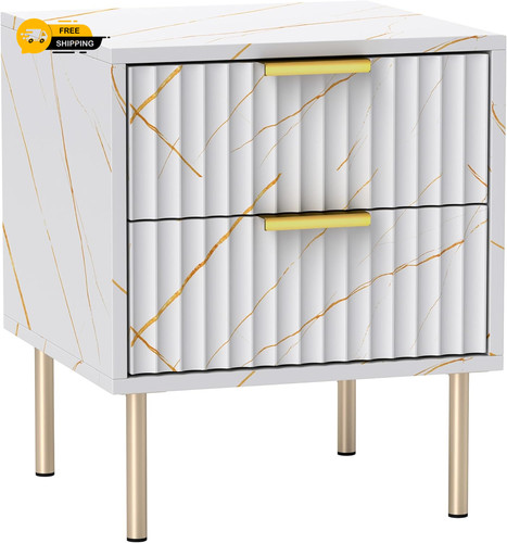 Bedside table with - table, marble