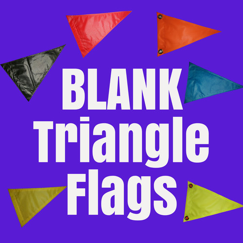 Blank triangle flag - blank, great