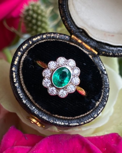 Victorian style emerald and - victorian,