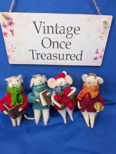 Needle felt christmas - christmas, mice