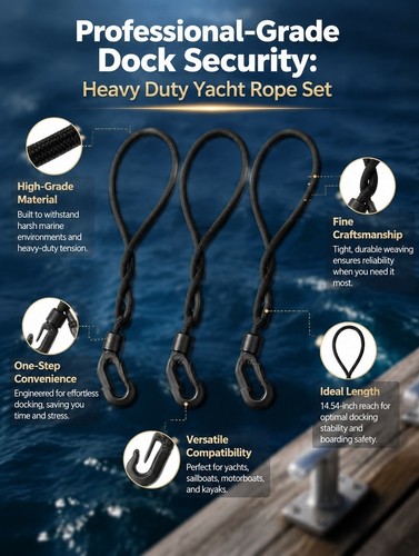 3pcs heavy duty elastic - heavy, dock