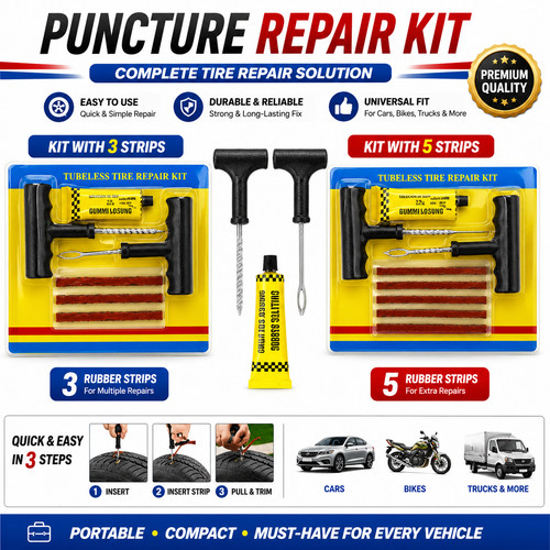 Tyre puncture repair - puncture, tool