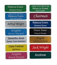 Name badges, Business , personalised , engraved acrylic badges, Nurse badges