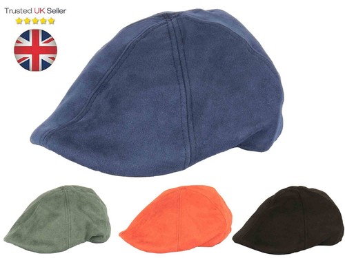 Suede look flat cap - flat, hat