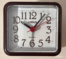 LORUS BEEP ALARM CLOCK BROWN
