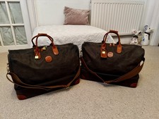 2 X Bric’s Life Italian Vintage 90’s Tan Weekend Holdall Travel Bags