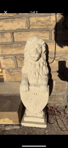 Pair lions heavy - pair,