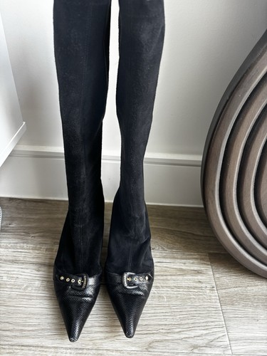 Chanel knee high boots - knee,