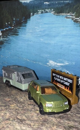 Lot matchbox camping - of,