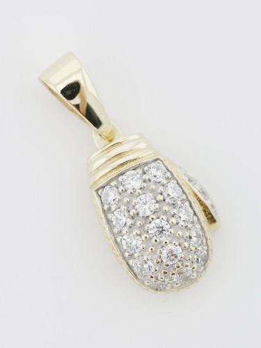 Gold boxing glove pendant 9ct - glove,