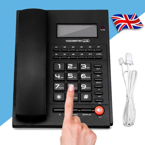 Loud corded telephone desk - corded,