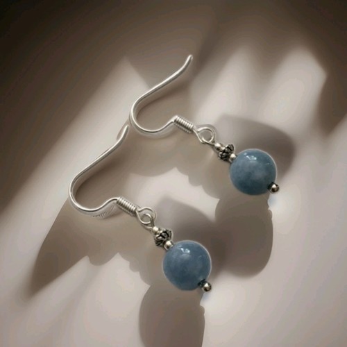 Aquamarine gemstone earrings - aquamarine,