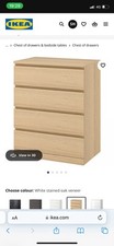 IKEA MALM Chest of 4 Drawers 80x100 cm –  Bedroom Storage Unit
