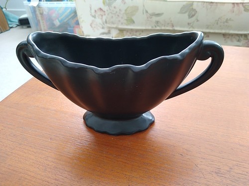 Sylvac black mantle vase - black,