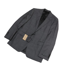 JAEGER Mayfair Dark Grey Superfine Wool Suit jacket BRAND NEW UK38