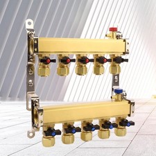 Underfloor Heating Manifold Bracket Set Adjustable Spacing