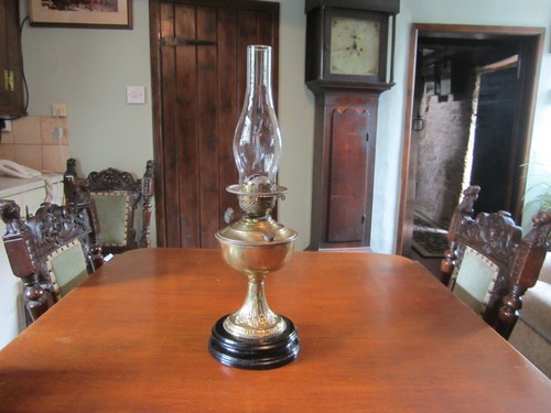 Vintage veritas brass oil - brass, lamp