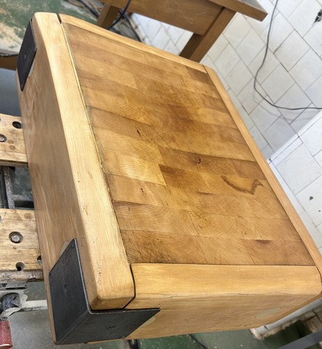 Vintage butchers block - block, /