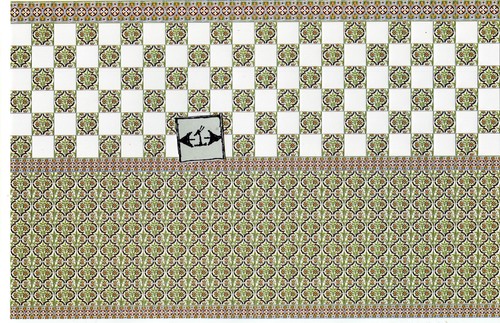 Victorian wall tile sheet - wall,