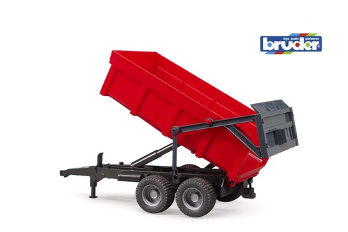 Bruder red tipping trailer for - bruder,