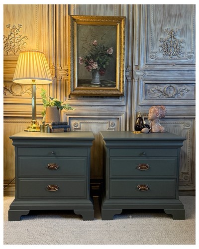 Large pair painted - large, of