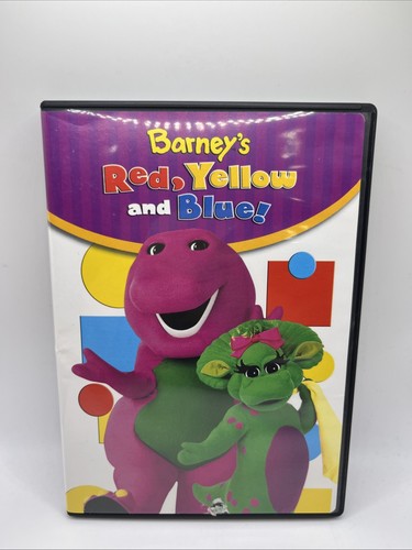 Barney red yellow - and, blue