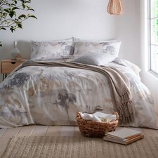 Appletree Loft Edale 100% Cotton Duvet Cover Set in Linen
