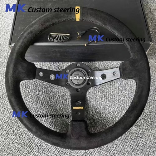 Momo suede steering - steering, wheel