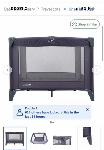 Cuggi travel cot with - cuggi,