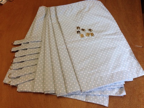 Polka dot fabric both - both, sides