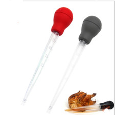 2 X Turkey Baster Cooking BBQ Meat Flavour Food Basting Measuring Tube for Xmas