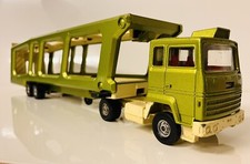 VINTAGE CORGI MAJOR 1:36 FORD TRANSCONTINENTAL CAR TRANSPORTER IN GREEN