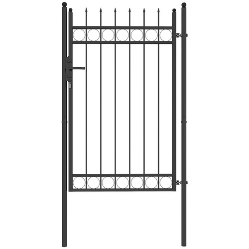 Garden gate black galvanised - gate,