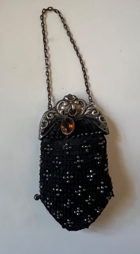 Chatelaine change purse - purse, black
