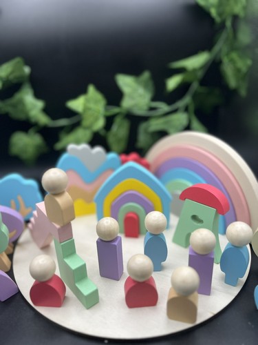 New wooden toy fairytale town - wooden,