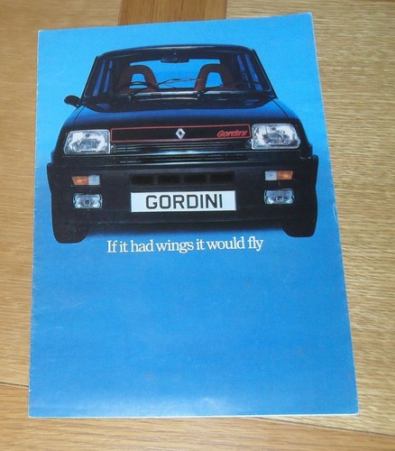 Renault gordini brochure - renault,