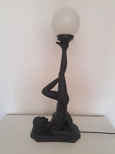 Art deco nude lady table - nude,