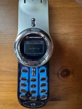 Motorola V70 Silver White Vintage Phone