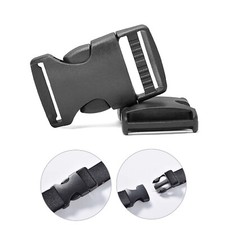 Black Plastic Buckles Clips for Webbing Bags Straps Luggage Camping Bag Belt