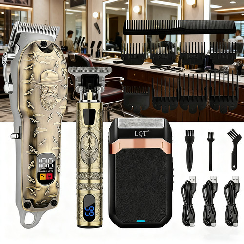 3pcs cordless hair clippers - 3pcs,