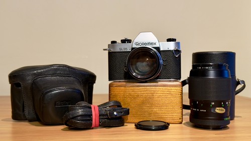 Rolleiflex sl35 and two - and,