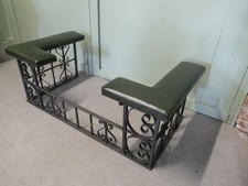 Decorative Wrought Iron and Leather Club Fender This is an attractive piece of