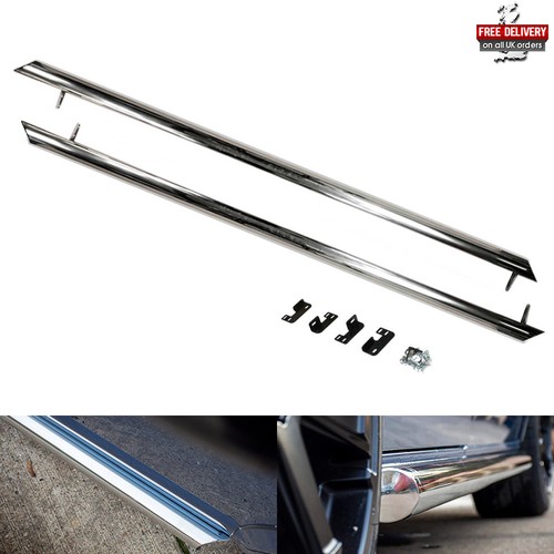Polished side step rail - polished,